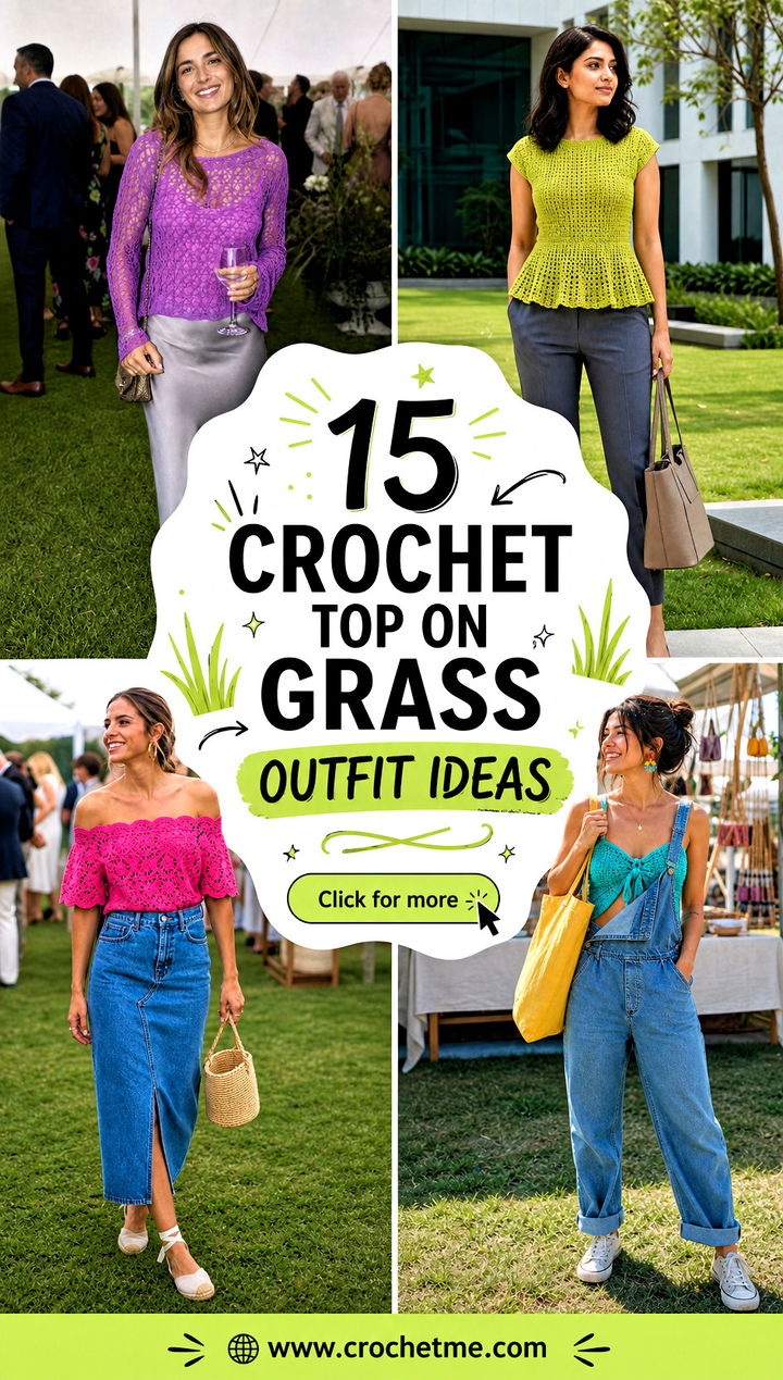 15 crochet top on grass outfit ideas - 15 crochet top on grass outfit ideas