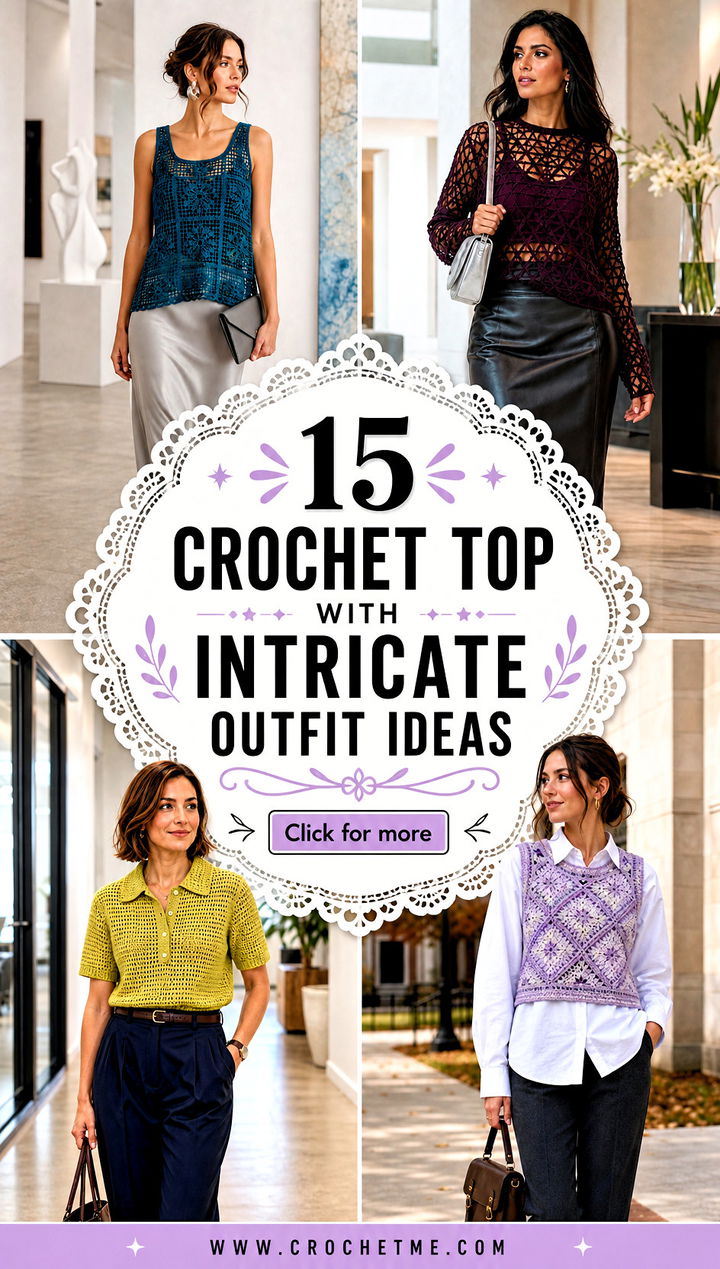 15 crochet top with intricate outfit ideas - 15 crochet top with intricate outfit ideas