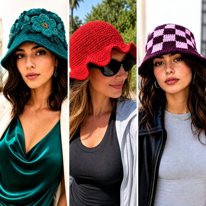 15 Crochet Trendy Bucket Hat Outfit Ideas for Festival Days