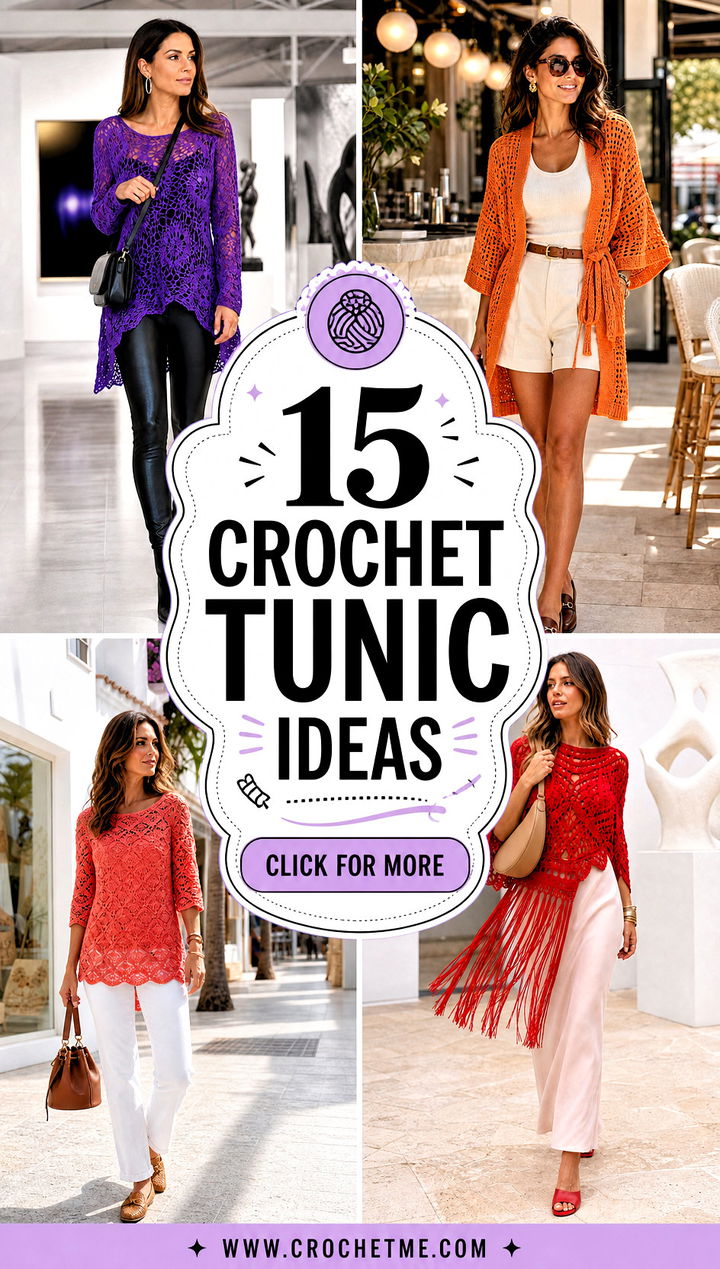 15 crochet tunic ideas - 15 crochet tunic ideas