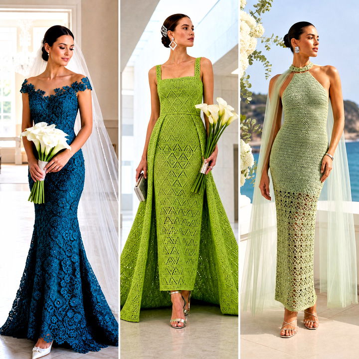 15 Crochet Wedding Dress Inspiration Outfit Ideas for Brides