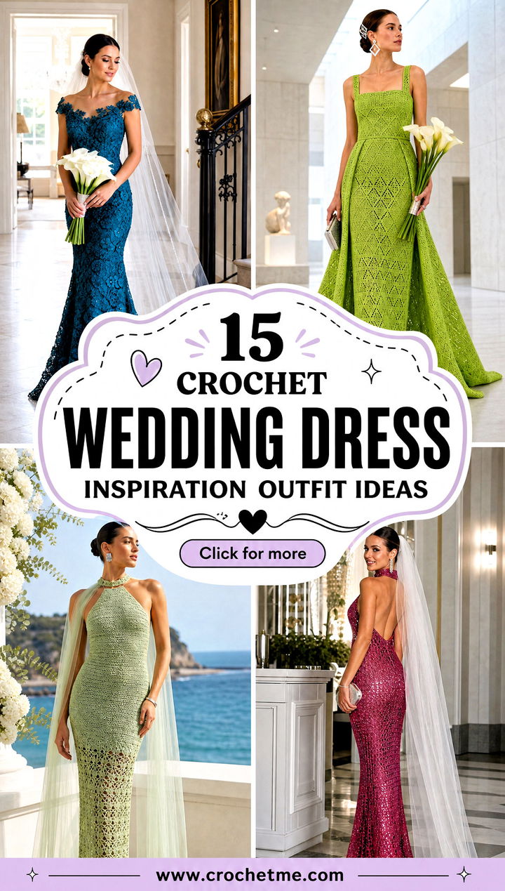 15 crochet wedding dress inspiration outfit ideas - 15 crochet wedding dress inspiration outfit ideas
