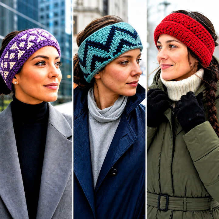 15 Crochet Winter Head Band Outfit Ideas for Cozy Style