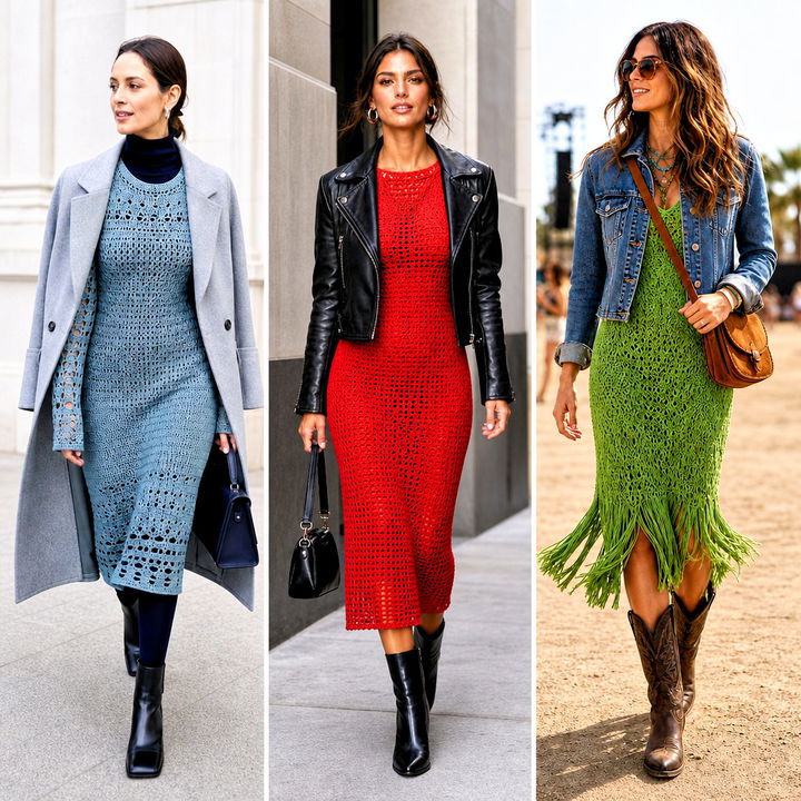 15 Crocheted Dresses for Women Outfit Ideas for Summer Style