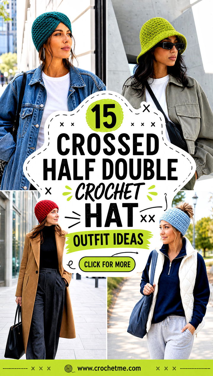 15 crossed half double crochet hat outfit ideas - 15 crossed half double crochet hat outfit ideas