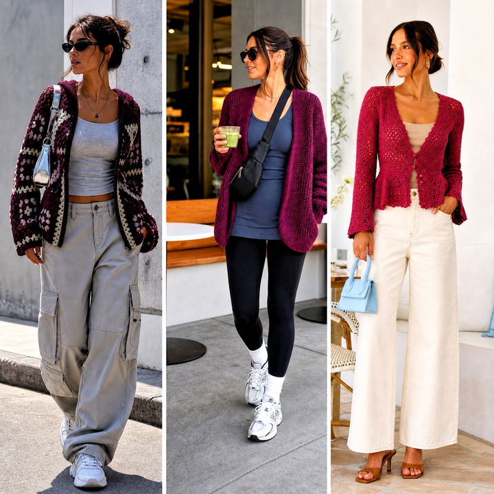 15 Currant Crochet Cardigan Outfit Ideas for Cozy Fall Style