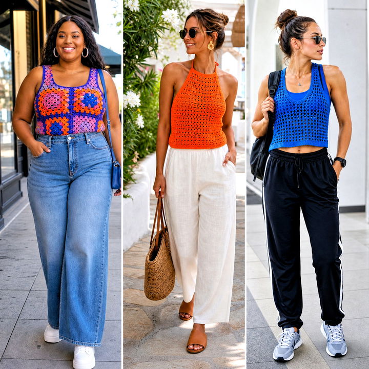 15 DIY Crochet Tank Top Outfit Ideas for Sunny Days Ahead
