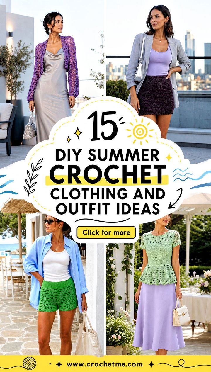 15 diy summer crochet clothing and outfit ideas - 15 diy summer crochet clothing and outfit ideas