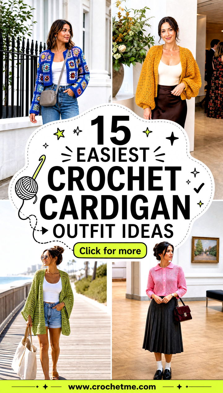 15 easiest crochet cardigan outfit ideas - 15 easiest crochet cardigan outfit ideas