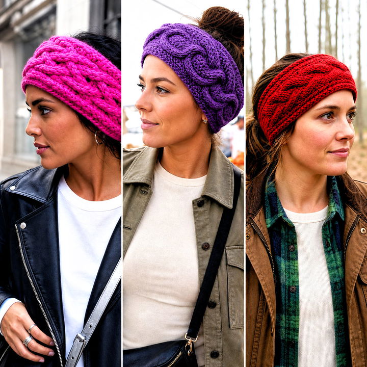 15 Easy Crochet Cable Headband Earwarmer Outfit Ideas for Winter