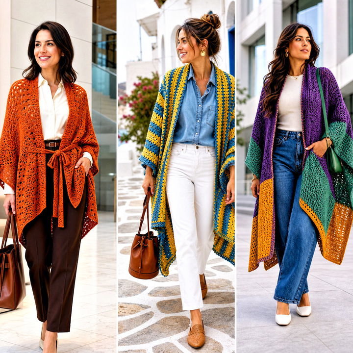 15 Easy Crochet Ruana Outfit Ideas for Effortless Layering