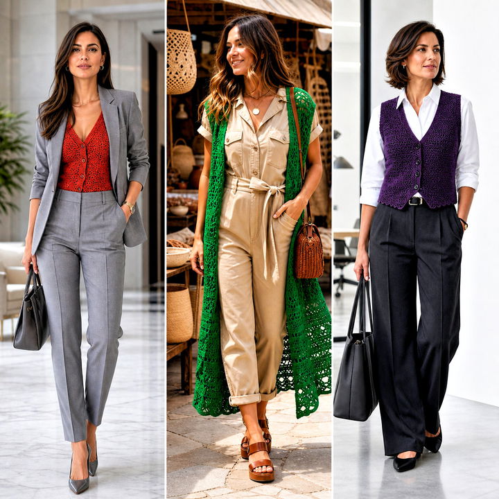 15 Easy Crochet Waistcoat Outfit Ideas for Chic Layering