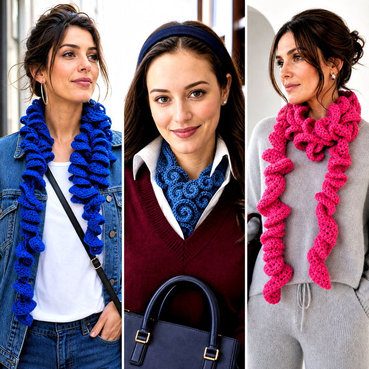 15 Easy Spiral Crochet Scarf Outfit Ideas for Cozy Days