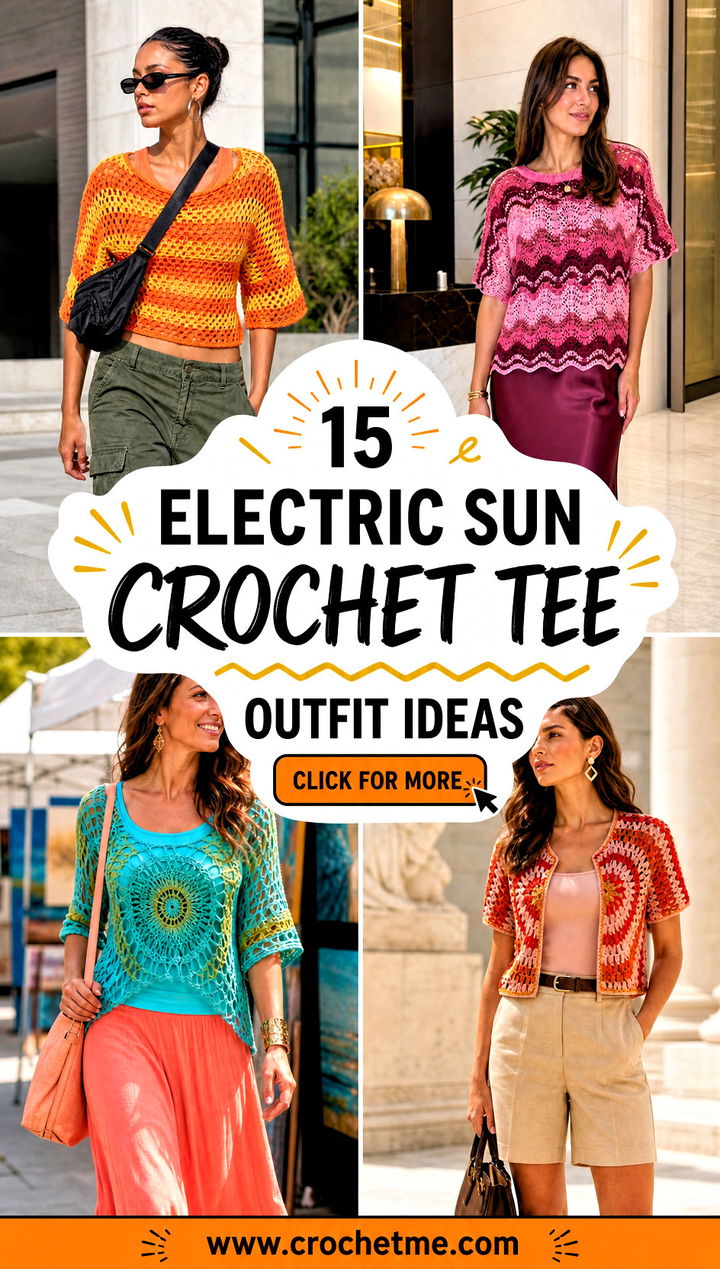 15 electric sun crochet tee outfit ideas - 15 electric sun crochet tee outfit ideas