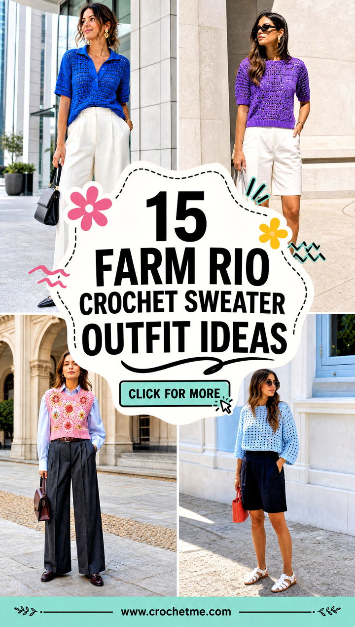 15 farm rio crochet sweater outfit ideas - 15 farm rio crochet sweater outfit ideas