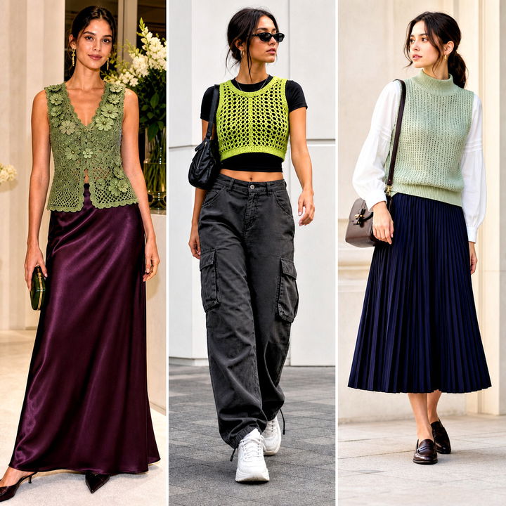 15 Green Crochet Vest Design Outfit Ideas for Chic Layers