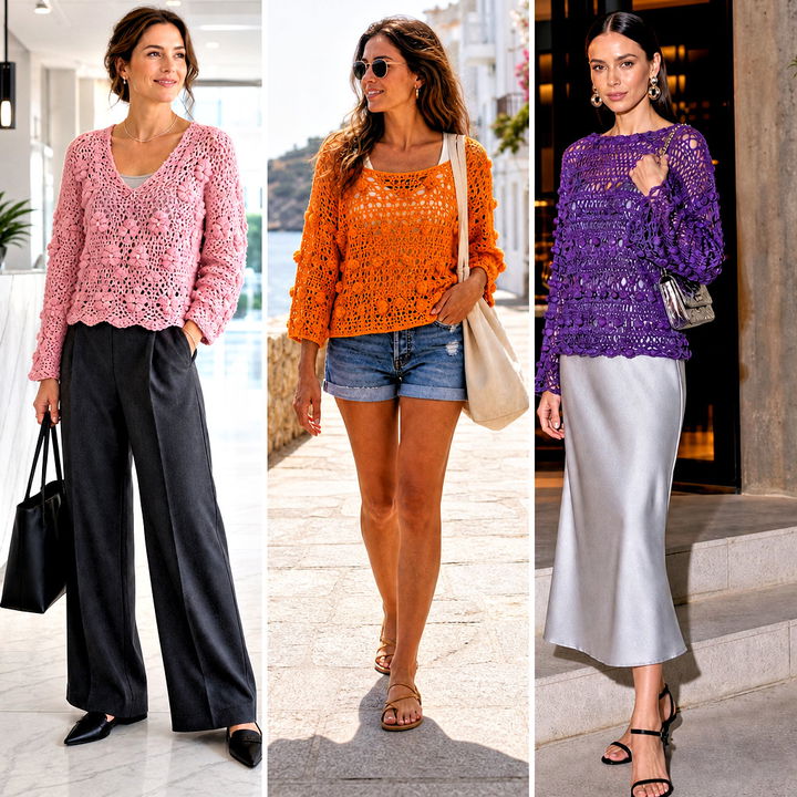 15 Gum Drop Crochet Pullover Outfit Ideas: Playful Looks