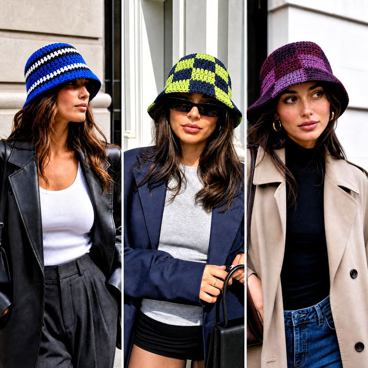15 Hailey Bieber Crochet Bucket Hat Outfit Ideas: Trendy Looks