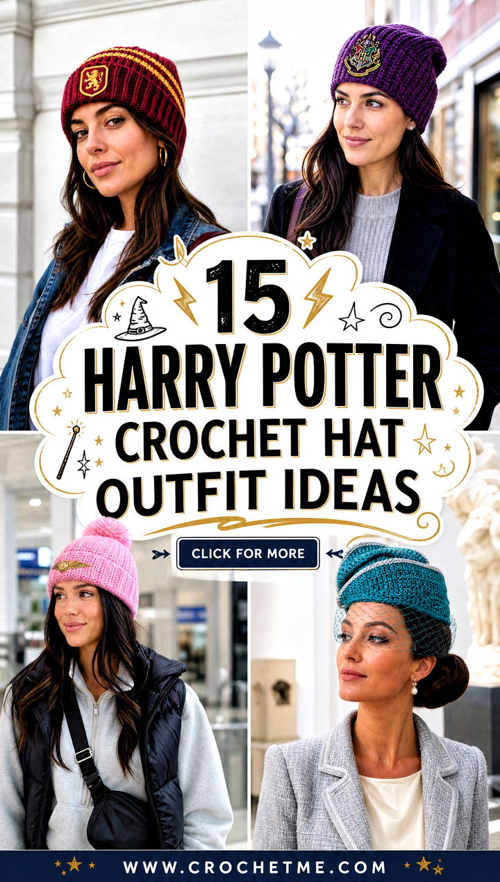 15 harry potter crochet hat outfit ideas - 15 harry potter crochet hat outfit ideas