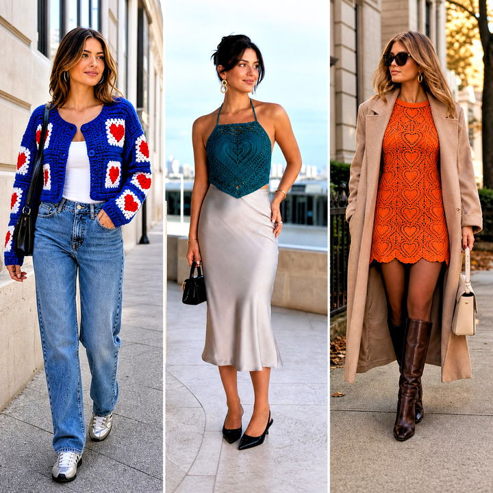 15 Heart Crochet Clothing and Outfit Ideas: Sweet Modern Looks