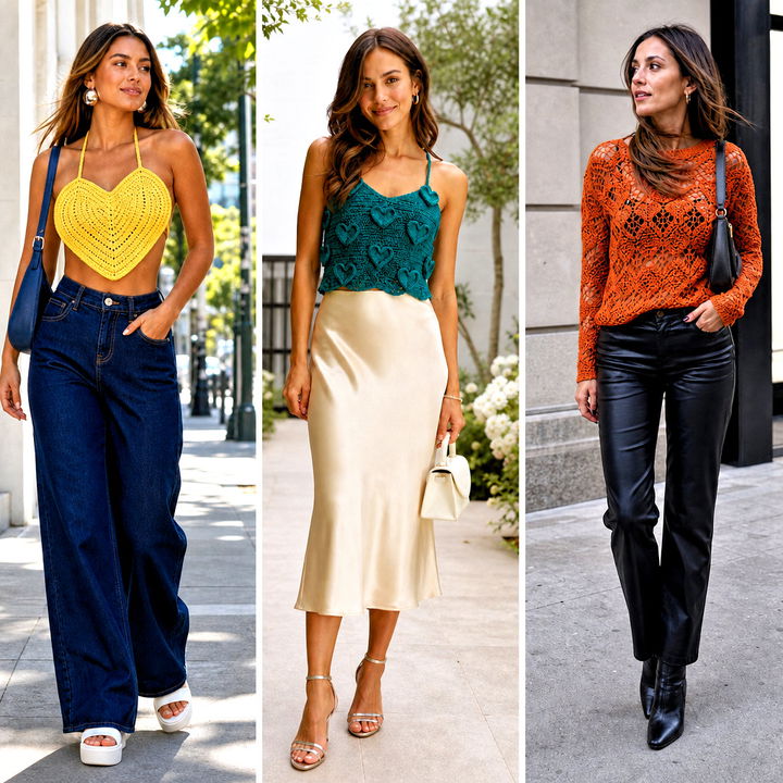 15 Heart Crochet Top Outfit Ideas for a Sweet Summer Look