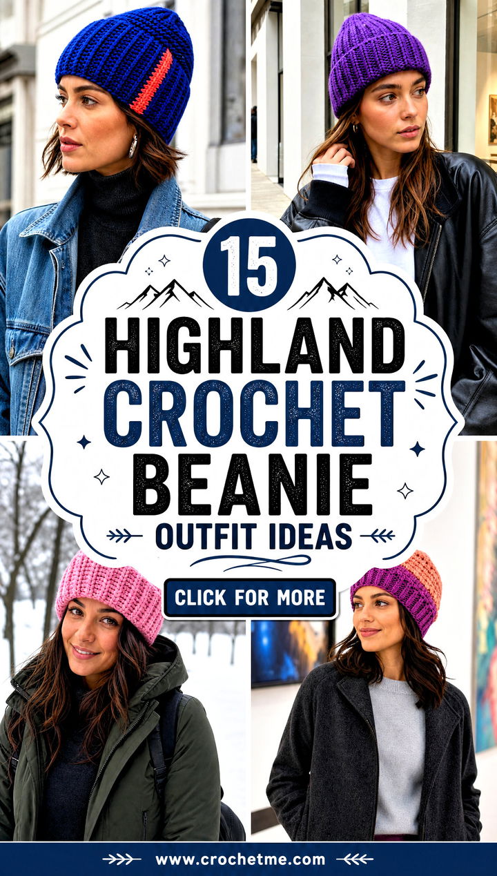 15 highland crochet beanie outfit ideas - 15 highland crochet beanie outfit ideas