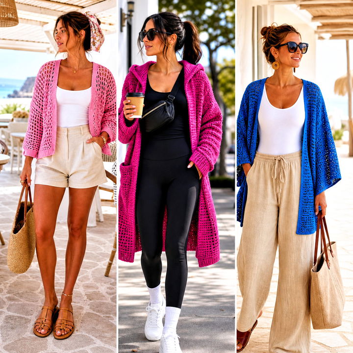15 Hippie Crochet Cardigan Outfit Ideas for Boho Lovers
