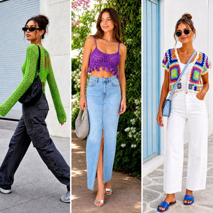 15 honey punch crochet top outfit ideas