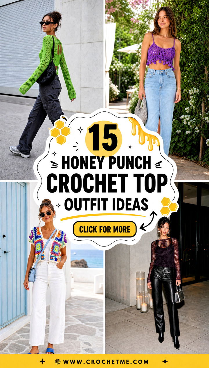 15 honey punch crochet top outfit ideas - 15 honey punch crochet top outfit ideas