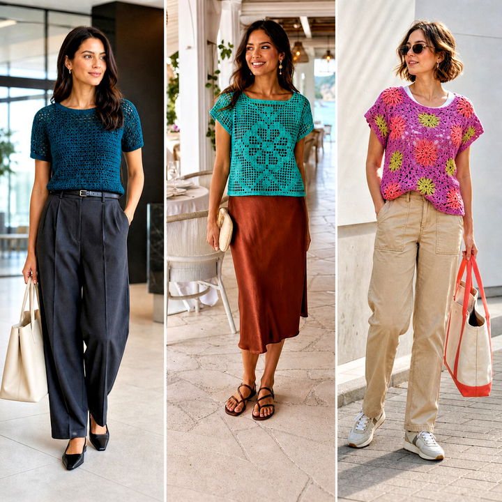 15 Intermediate Crochet Tee Outfit Ideas for Modern Makers
