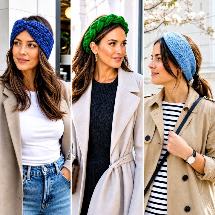 15 Knit or Crochet Headbands Outfit Ideas for Cozy Days