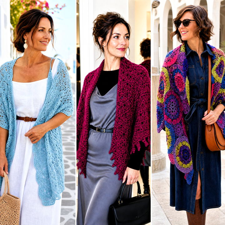15 Kristin Omdahl Crochet Shawl Outfit Ideas for Elegant Looks
