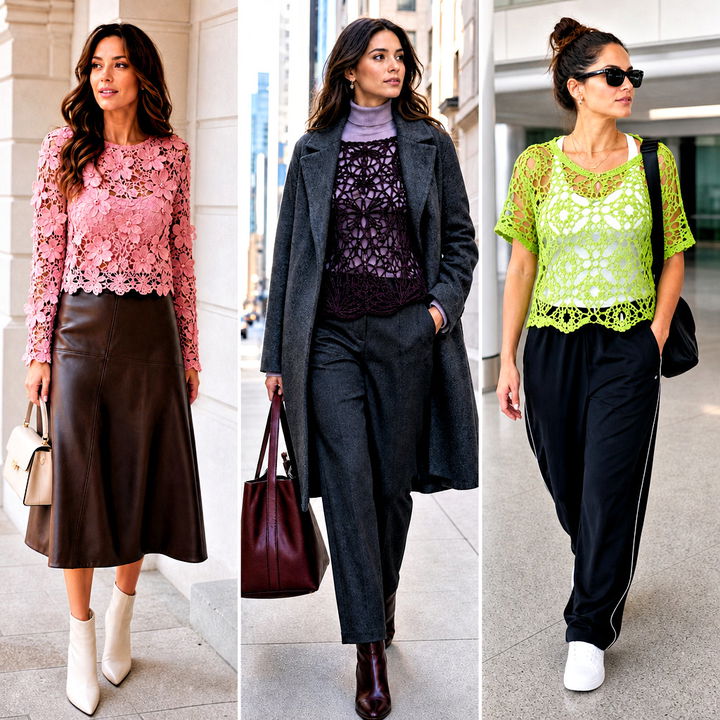 15 Lace Crochet Blouse Design Outfit Ideas for Chic Summers