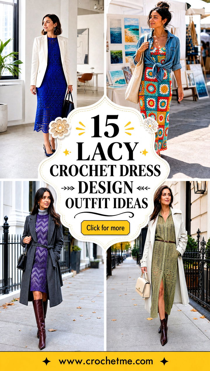 15 lacy crochet dress design outfit ideas - 15 lacy crochet dress design outfit ideas