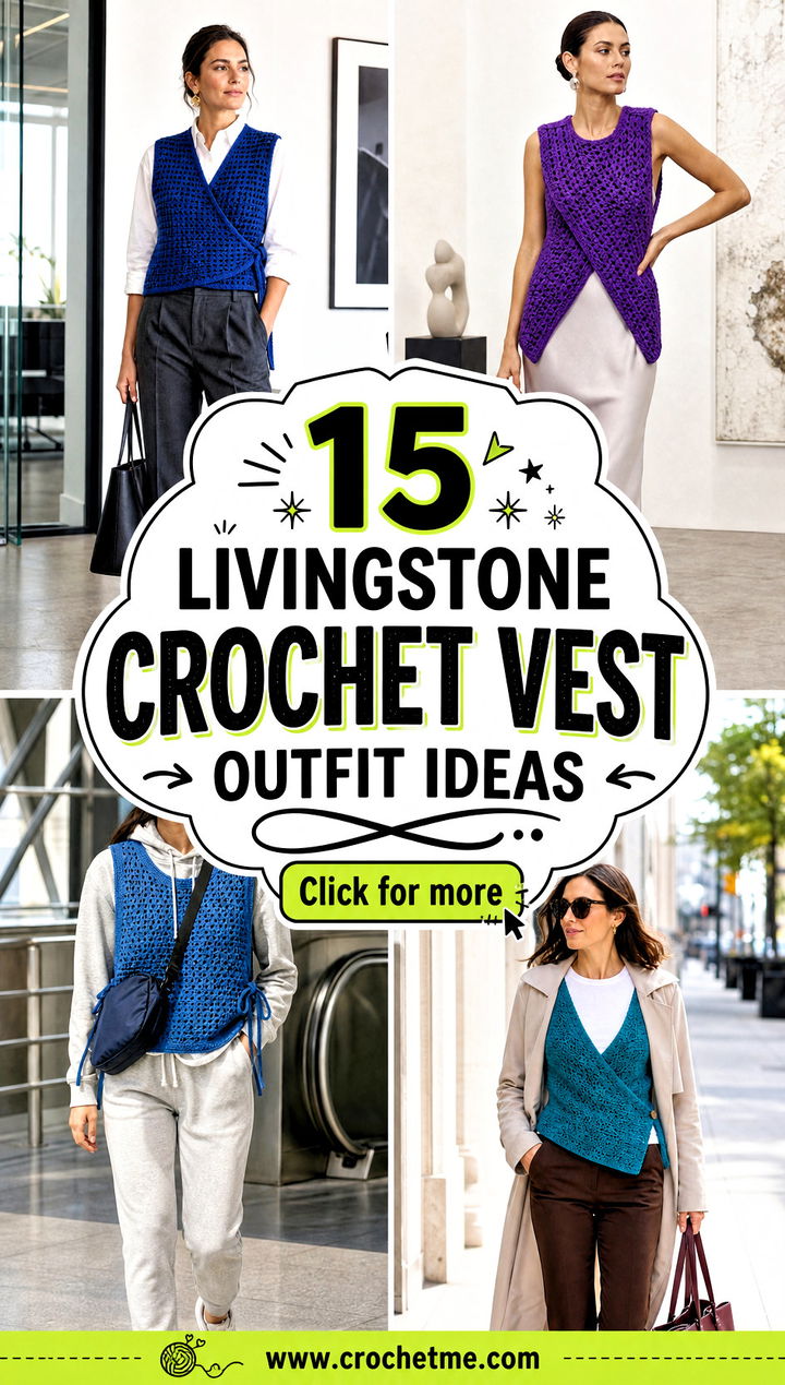 15 livingstone crochet vest outfit ideas - 15 livingstone crochet vest outfit ideas
