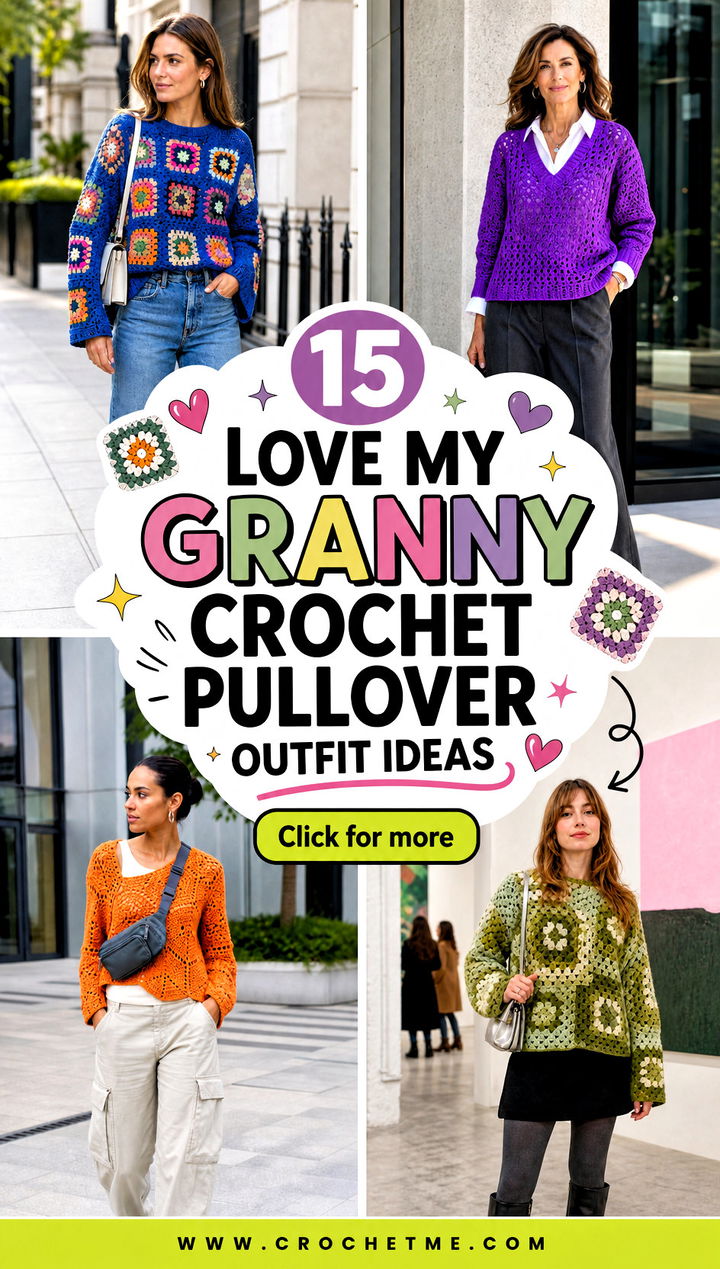15 love my granny crochet pullover outfit ideas - 15 love my granny crochet pullover outfit ideas
