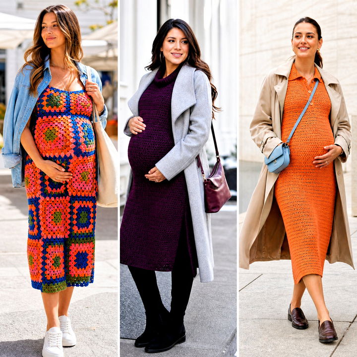 15 Maternity Crochet Dress Outfit Ideas for Chic Moms-to-Be