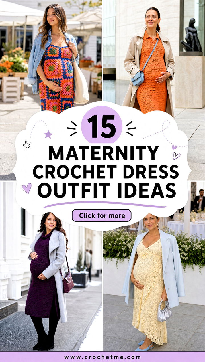 15 maternity crochet dress outfit ideas - 15 maternity crochet dress outfit ideas