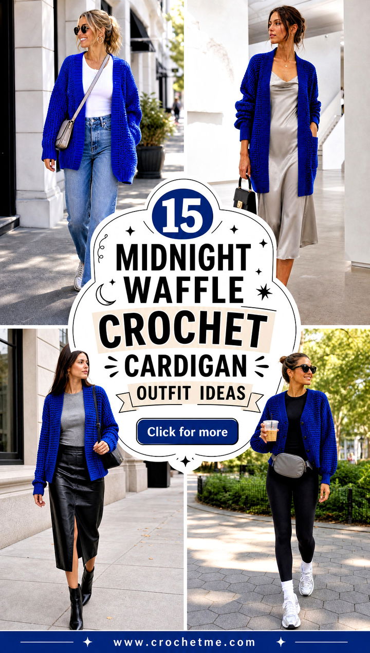 15 midnight waffle crochet cardigan outfit ideas - 15 midnight waffle crochet cardigan outfit ideas