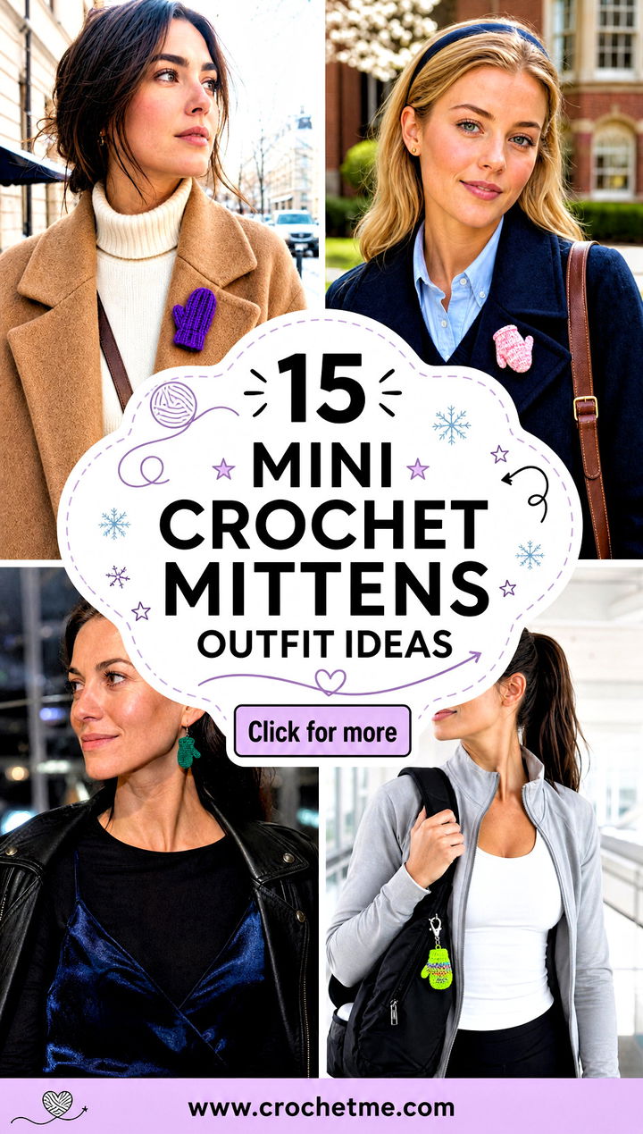 15 mini crochet mittens outfit ideas - 15 mini crochet mittens outfit ideas