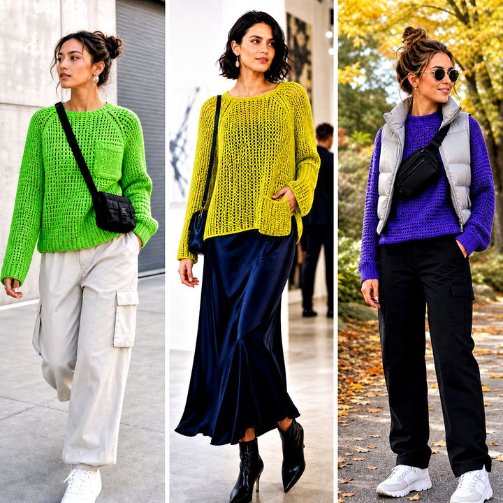 15 Pocket Raglan Crochet Sweater Outfit Ideas for Cozy Days