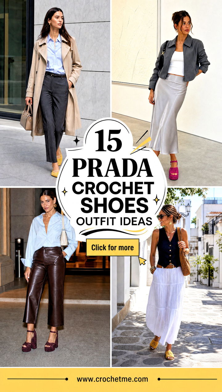 15 prada crochet shoes outfit ideas - 15 prada crochet shoes outfit ideas
