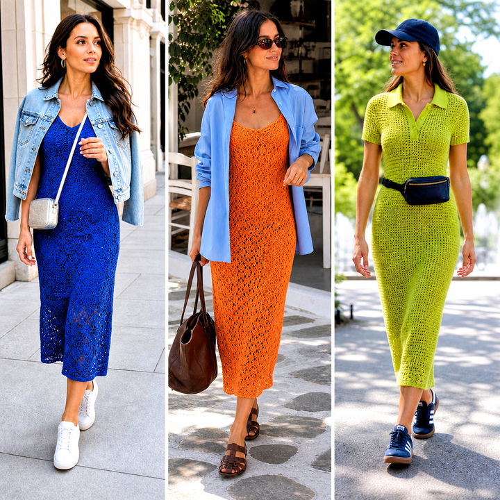 15 Primrose Stitch Summer Crochet Dress Outfit Ideas for Summer