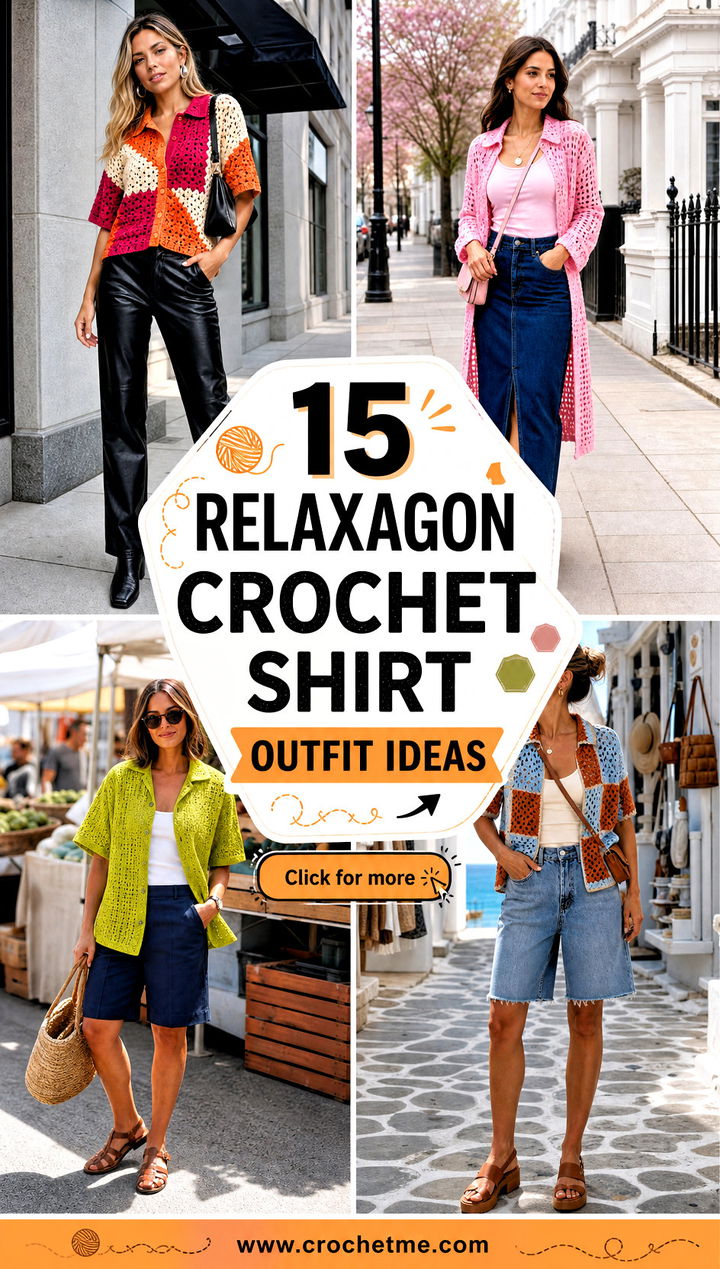 15 relaxagon crochet shirt outfit ideas - 15 relaxagon crochet shirt outfit ideas