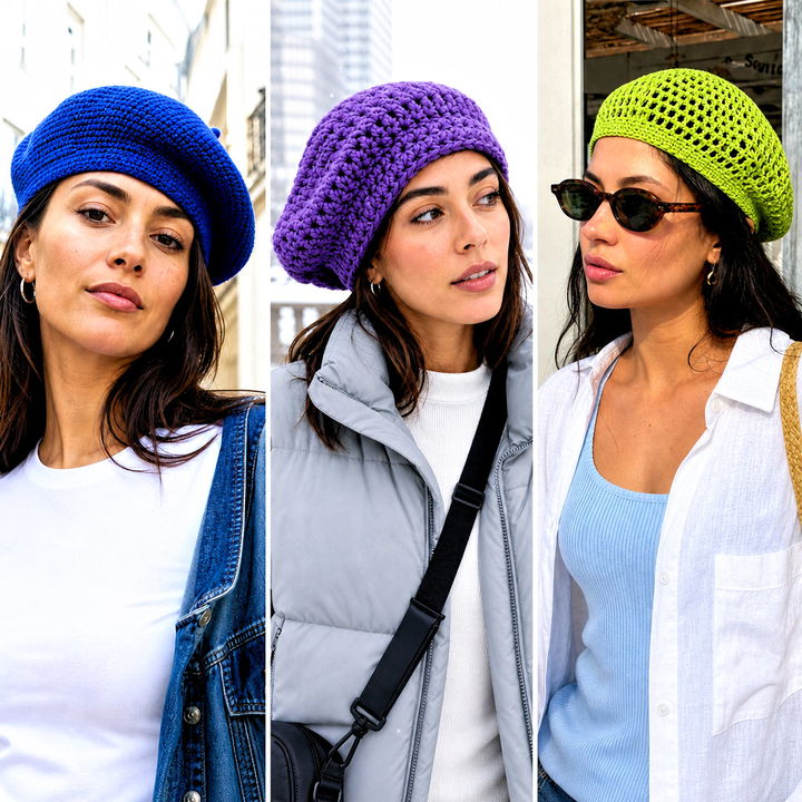 15 Simple Crochet Beret Outfit Ideas for Chic Cold-Weather Days