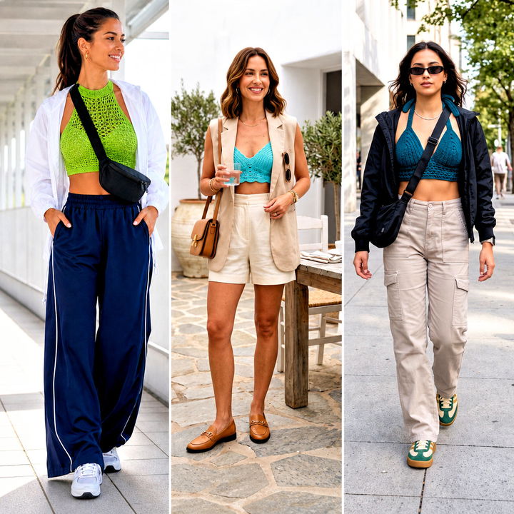 15 Simple Crochet Bralette Outfit Ideas for Sunny Getaways