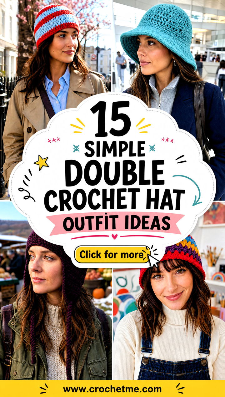 15 simple double crochet hat outfit ideas - 15 simple double crochet hat outfit ideas