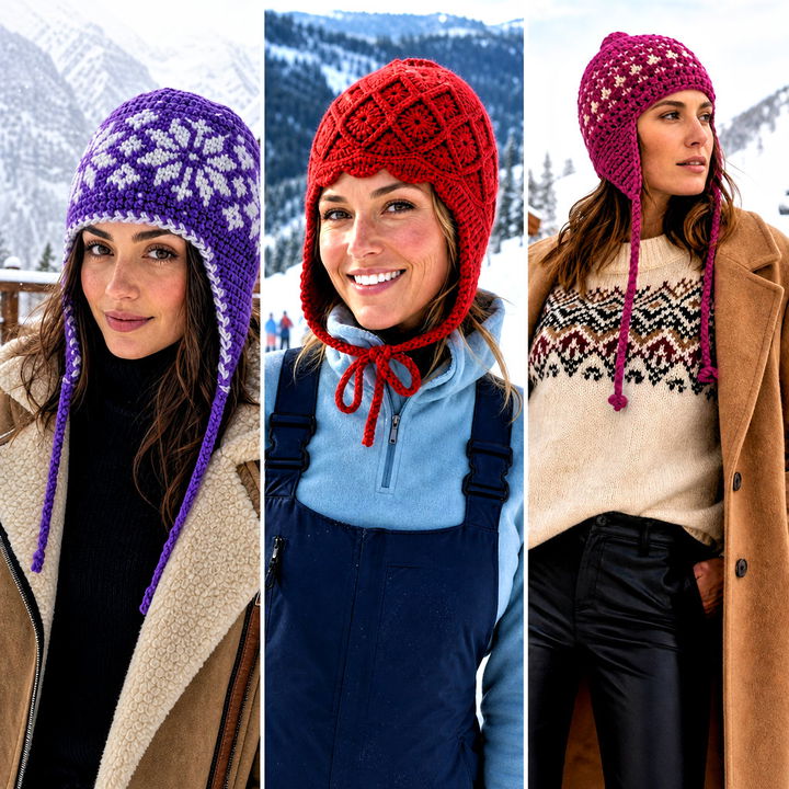 15 Snow Country Crochet Ski Hat Outfit Ideas for Winter