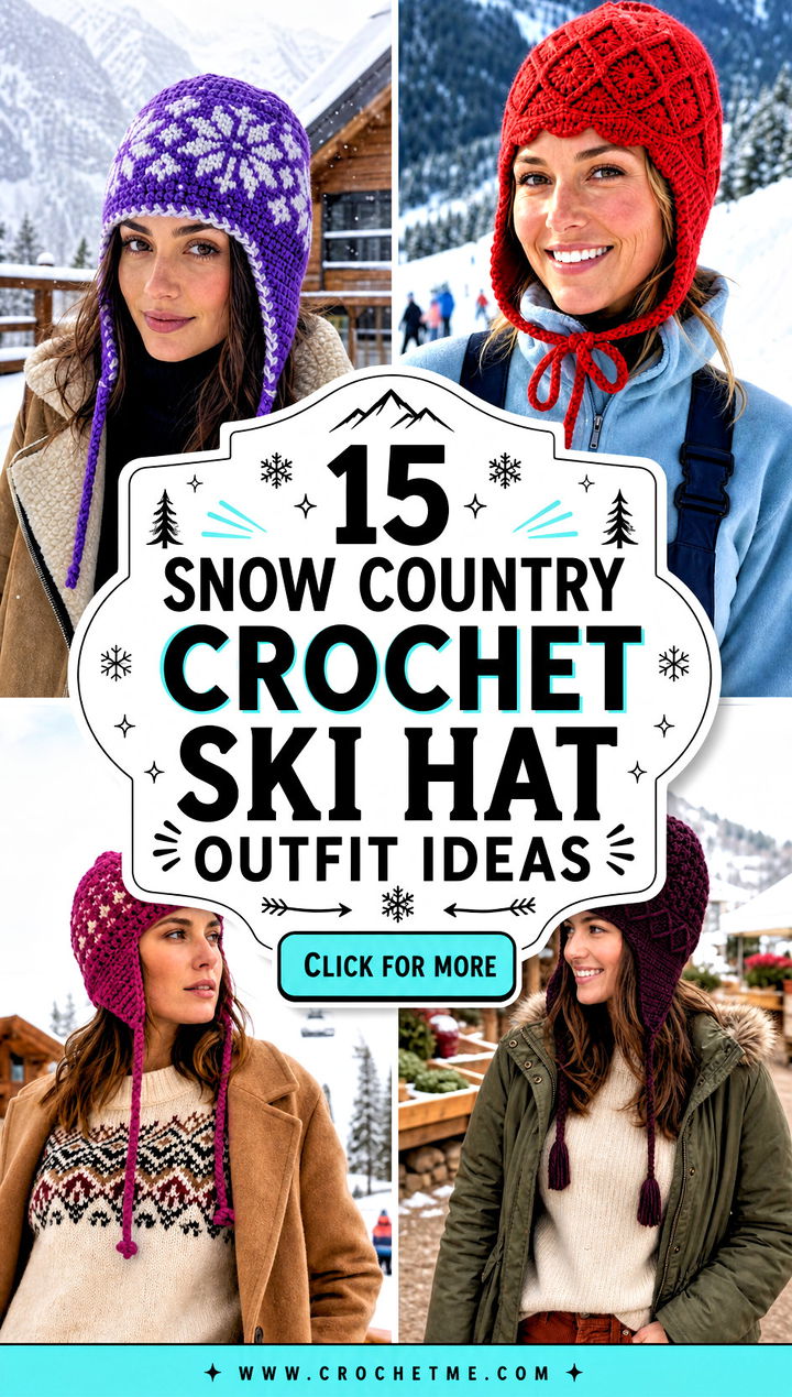 15 snow country crochet ski hat outfit ideas - 15 snow country crochet ski hat outfit ideas
