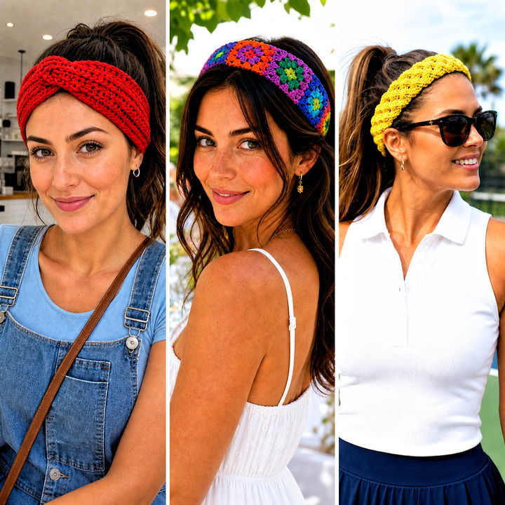 15 Summer Crochet Headband Outfit Ideas for Sunny Style